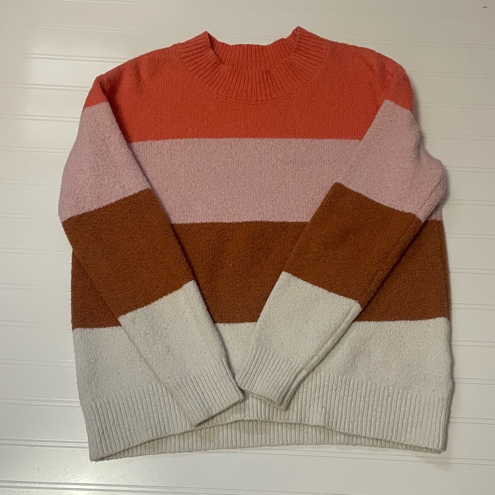 Old Navy Women’s Striped Colorblock Sweater Size Small